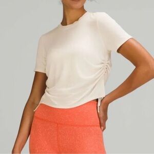 Women's Cream Short Sleeve Top